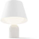Dude 12.65 inch 7 watt Carrara White Table Lamp Portable Light